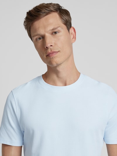 MCNEAL T-shirt z prążkowanym okrągłym dekoltem Jasnoniebieski 3