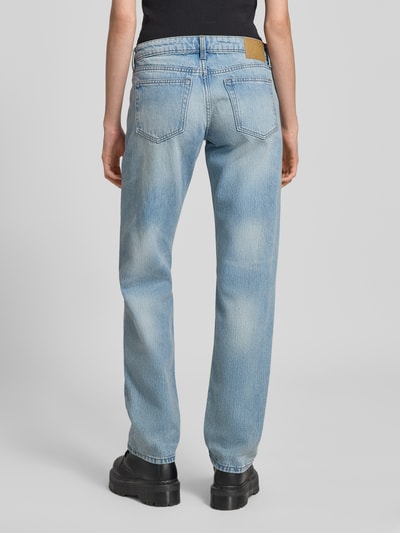 WEEKDAY Jeansy z prostą nogawką z czystej bawełny model ‘Arrow’ Jasnoniebieski melanż 5