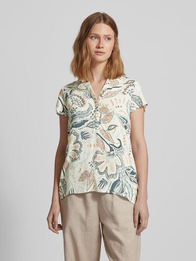 Soyaconcept Blouseshirt met all-over motief, model 'Emine' Offwhite - 4