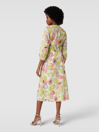 Marc Cain Kleid mit floralem Allover-Print Gelb 5