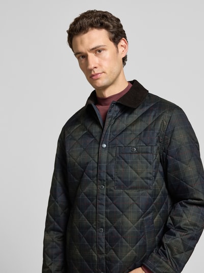 Barbour Steppjacke mit Brusttasche Marine 3