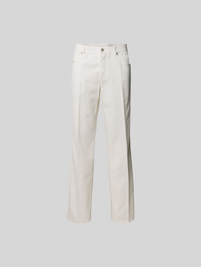Diesel Straight Fit Jeans aus reiner Baumwolle Offwhite 2