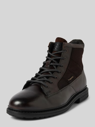 bugatti Boots aus Leder-Mix Modell 'Abel' Dunkelbraun 1