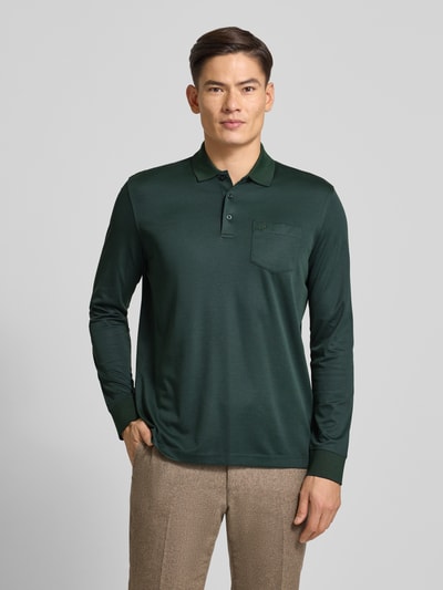 bugatti Koszulka polo z wyhaftowanym logo Ciemnozielony 4