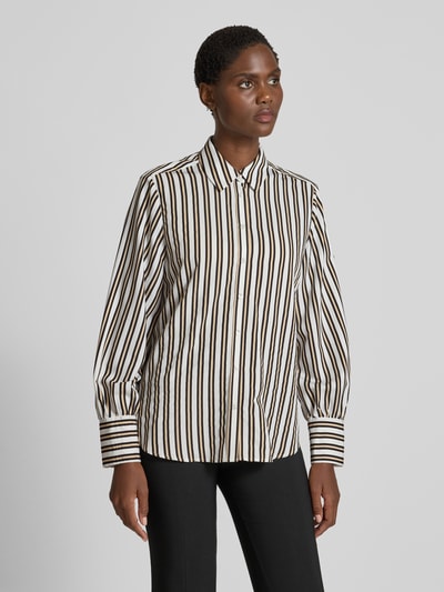 Brax Bluzka koszulowa o kroju regular fit z mankietami model ‘STYLE.VIC’ Biały 4