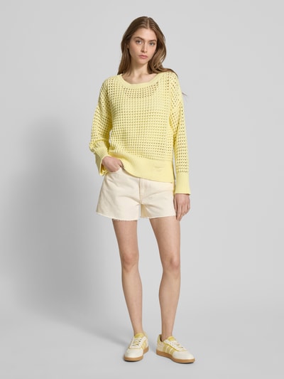 Hugo Blue Jeansshorts mit Label-Detail Modell 'Gimusa' Beige 1