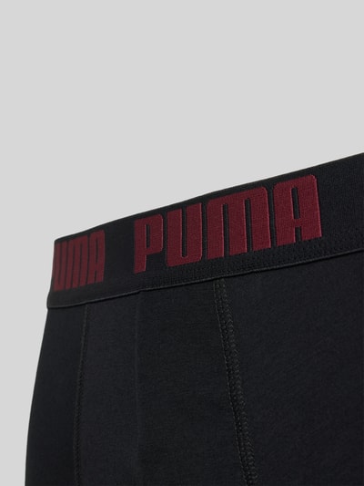 PUMA Boxershort met elastische logo in band in een set van 2 stuks Zwart - 2