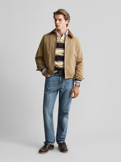 GANT Regular fit bomberjack van pure katoen model 'HARRINGTON' Hazelnoot - 1