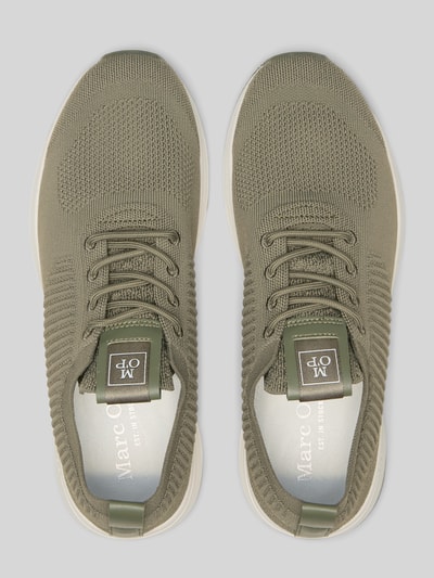 Marc O'Polo Low Top Sneaker mit strukturierter Stretch-Oberfläche Oliv 3