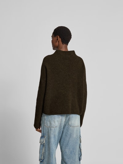 Filippa K Pullover mit Stehkragen Khaki 5