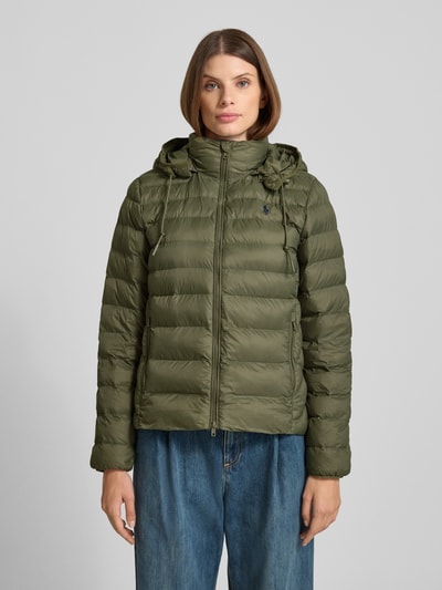 Polo Ralph Lauren Kurtka pikowana z wyhaftowanym logo Khaki 4