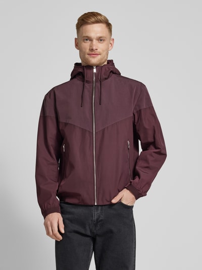 BOSS Jacke mit Kapuze Modell 'Cireno' Bordeaux 4