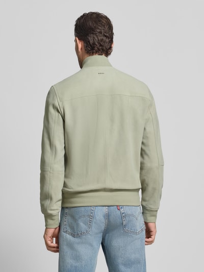 BOSS Orange Regular Fit Jacke aus echtem Ziegenleder Modell 'JOHICE' Lind 5