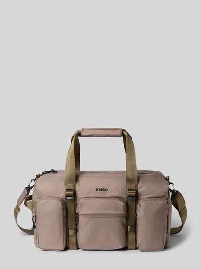 Produktfoto, Weekender mit Reißverschlusstaschen Modell 'EVERETT' von HUGO, Mehrfarbig, Reißverschluss, Henkel, Schulterriemen, Logo-Print