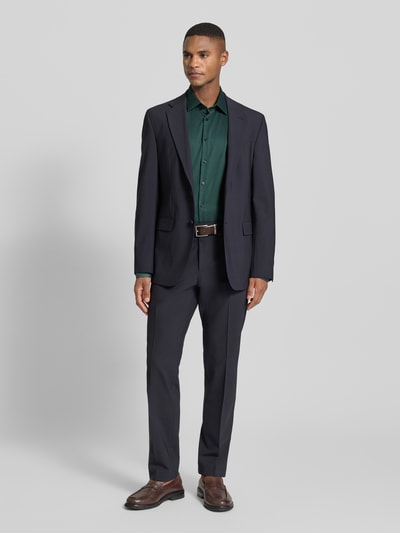 Jake*s Regular fit zakelijk overhemd van katoen met kentkraag Rietgroen - 1