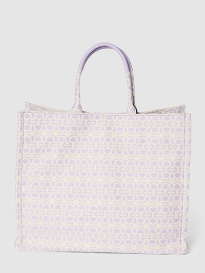 Coccinelle Tote Bag mit Allover-Muster Modell 'NEVER' Flieder 4