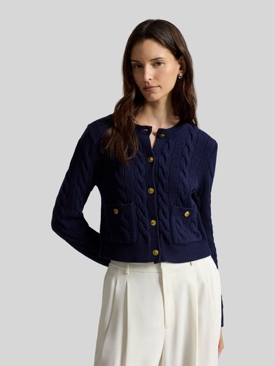 Polo Ralph Lauren Strickjacke mit Zierknöpfen Dunkelblau 4