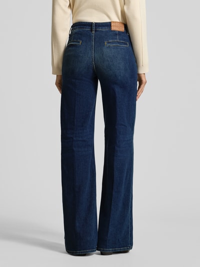 Liu Jo White Wide leg jeans in used-look met steekzakken Donkerblauw - 5