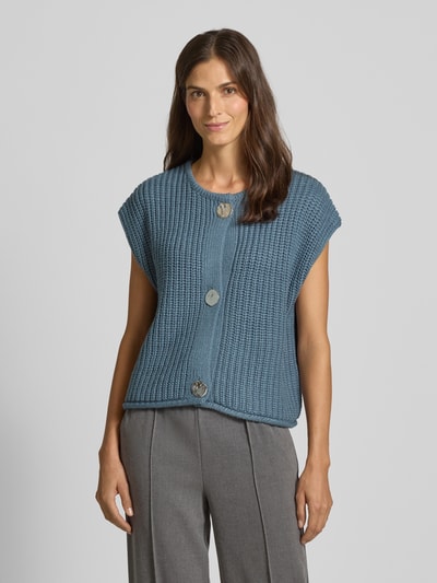 B.Young Mouwloos vest met ronde hals, model 'Norma' Oceaanblauw - 4