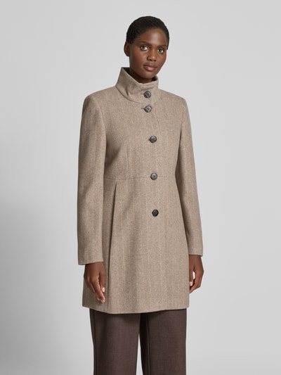 Fuchs Schmitt Mantel mit Knopfleiste Taupe 4