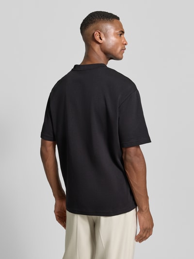 SELECTED HOMME Loose Fit T-Shirt aus Baumwoll-Mix im 3er-Set Modell 'LOOSEOSCAR' Black 5