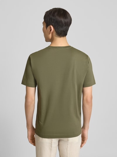 Marc O'Polo Regular Fit T-Shirt aus reiner Baumwolle Oliv 5