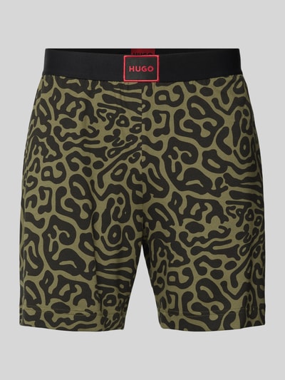 HUGO Shorts mit Label-Patch Modell 'Pufferfish' Black 2