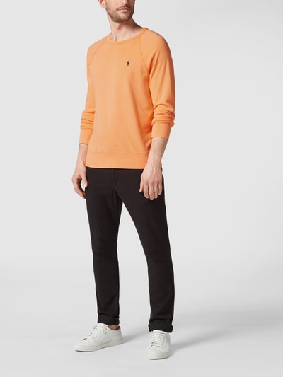 Polo Ralph Lauren Sweatshirt mit Label-Stitching Orange 1