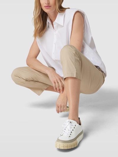 Sneakers labeldetail, model 'Cupsole Fashion White' in wit kopen | P&C