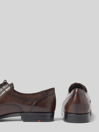 Lloyd Lederderby mit Ziernähten Modell 'CORE' Dunkelbraun 2