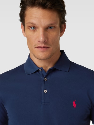 Polo Ralph Lauren Poloshirt mit Logo-Stitching Marine 3