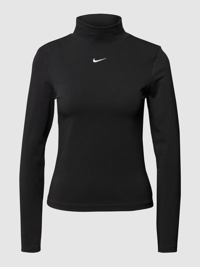 Nike Tight Fit Longsleeve mit Stehkragen Black 2