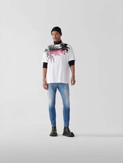 Dsquared2 T-Shirt mit Foto-Print Weiss 1