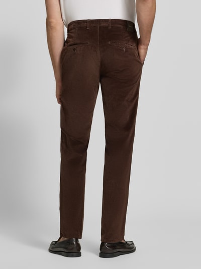 Brax Modern Fit Cordhose aus Baumwoll-Mix Modell 'Fabio' Dunkelbraun 5