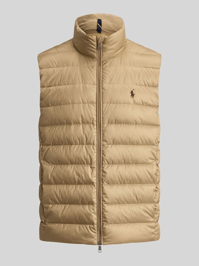 Polo Ralph Lauren Regular Fit Weste mit Logo-Stitching Khaki 2