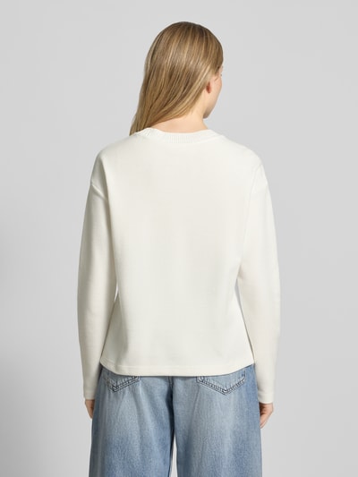 s.Oliver RED LABEL Sweter o kroju regular fit z mieszanki bawełny Złamany biały 5
