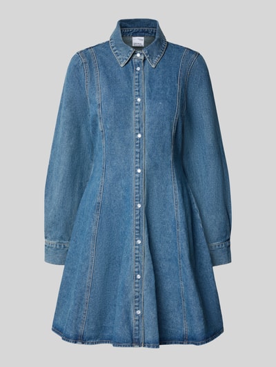 VERO MODA Tailliertes Freizeitkleid aus Baumwoll-Mix Modell 'JESSIE' Jeansblau 1