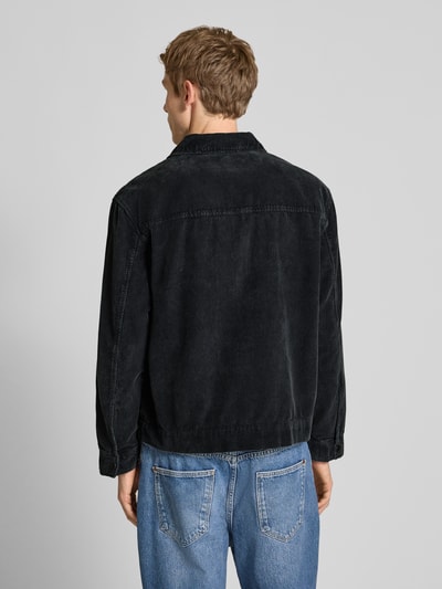 REVIEW Regular fit jack met structuurmotief Antraciet - 5