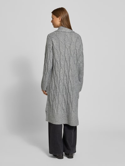 Tom Tailor Kardigan o kroju relaxed fit z mieszanki bawełny z dodatkiem wełny Średnioszary 5