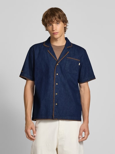 BLKVIS Relaxed Fit Jeanshemd mit Brusttasche Jeansblau 4