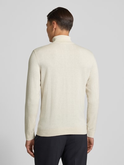 Tom Tailor Regular fit coltrui van puur katoen Beige - 5