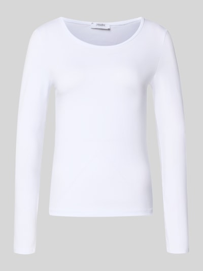 ZABAIONE Shirt met lange mouwen en geribde ronde hals Wit - 2