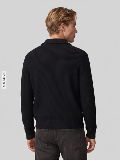 ONLY & SONS Strickjacke mit Zweiwege Reißverschluss Black 5