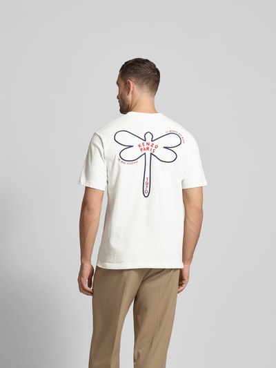 Kenzo T-Shirt aus reiner Baumwolle Offwhite 5