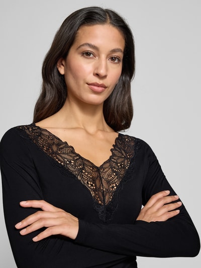 Soyaconcept Regular Fit Longsleeve aus Lyocell-Mix Modell 'Marica' Black 3