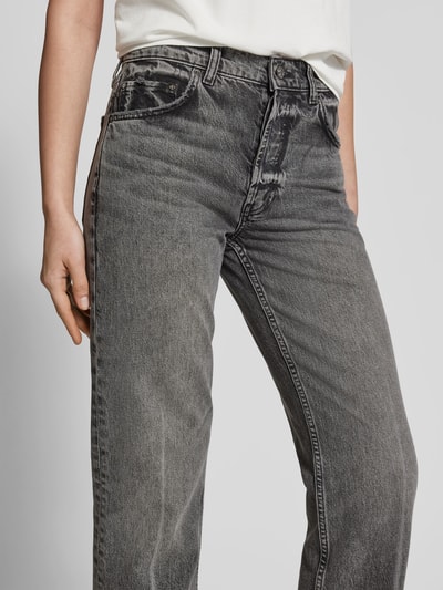 Anine Bing Regular Fit Jeans im Used-Look Dunkelgrau 3