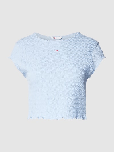 Tommy Jeans Kort T-shirt met geschulpte zoom Lichtblauw - 2