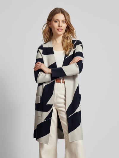 Betty Barclay Lange cardigan met opengewerkte voorkant Offwhite - 4