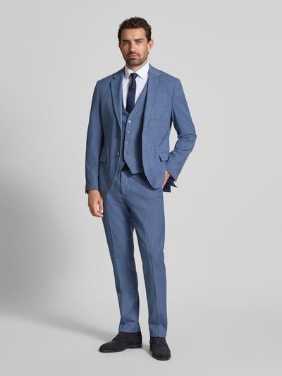 MCNEAL Spodnie do garnituru o kroju slim fit w kant Niebieski 1