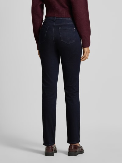 Brax Straight fit jeans met steekzakken, model 'CAROLA THERMO' Donkerblauw - 5